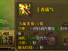 热血江湖传王者战气技能书